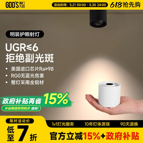 高灯大师防水小角度明装射灯