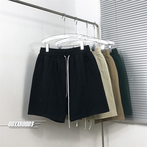 basic基础款纯棉净色无logo百搭不挑人夏季掉裆濑屎裤高街短裤子