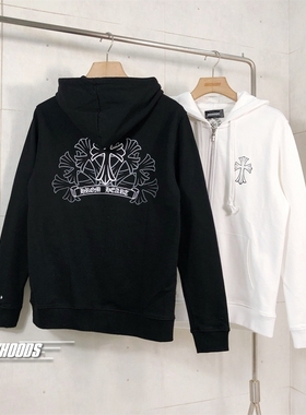 虚虚实实镂空十字架个性街头ins欧美潮牌卫衣薄男女春秋连帽外套