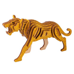 迪尔乐斯十二生肖木质立体拼图3d模型儿童益智手工组装积木头玩具