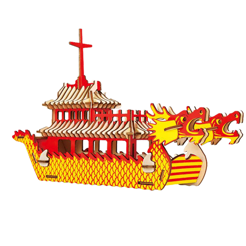 迪尔乐斯双头龙船3d立体拼图