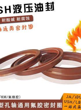 氟橡胶USH孔轴用液压油封170/175/180/190*185/190/200/210*9*12