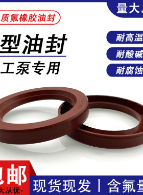 UHB泵用氟胶K型骨架油封43/45/50/53/55*65/70/72/75/78/80/85*12