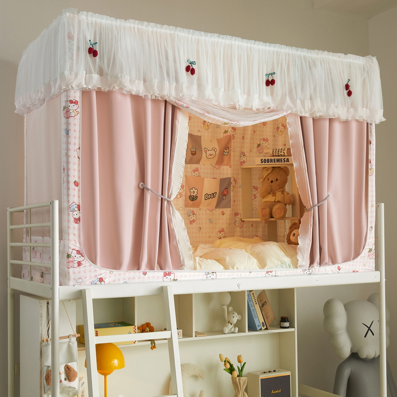 强遮光床帘蚊帐宿舍寝室上下铺用