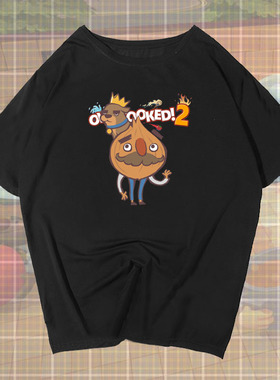 胡闹厨房Overcooked2分手厨房steam游戏短袖T恤衫男纯棉半袖衣服