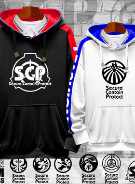 SCP基金会超自然恐怖生物收容所周边连帽卫衣男女外套帽衫上衣服