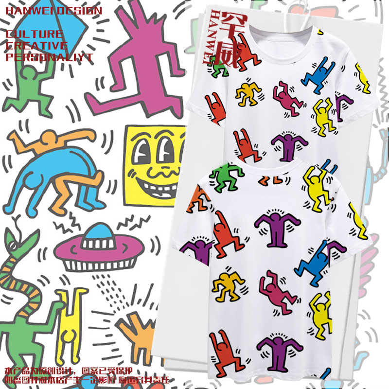 凯斯哈林涂鸦艺术联名速干T恤