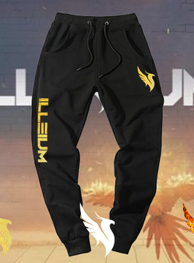 凤凰之子ILLENIUM电音EDM周边小脚裤卫裤子男女音乐休闲运动长裤