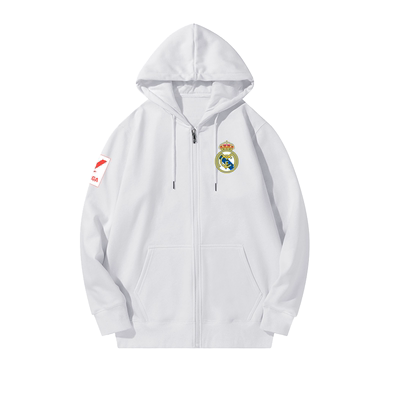 皇马队23-24赛季足球迷开衫卫衣