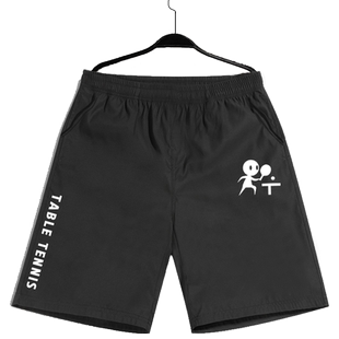 乒乓球中国体育table tennis速干短裤黑色男女五分裤子运动裤夏装