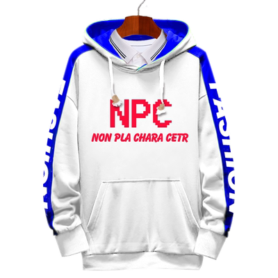 游戏周边拼接学生趣味连帽卫衣