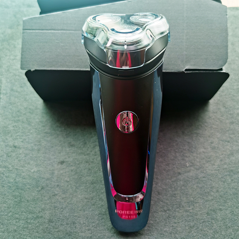 博锐158电动剃须刀新款水洗刮胡刀usb充电锂电大容量高续航动力强