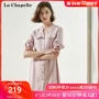 La Chapelle 2019 hè mới của phụ nữ đứng cổ áo dài tay chạm đáy váy nhỏ váy dài - Váy eo cao 	váy xoắn eo	