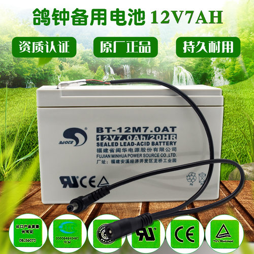 12伏备用安捷扫描器鸽钟踏板电池