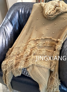 AOSER厚款小众宽松显瘦百搭氛围感纯色钉珠毛衣网红INS风7233