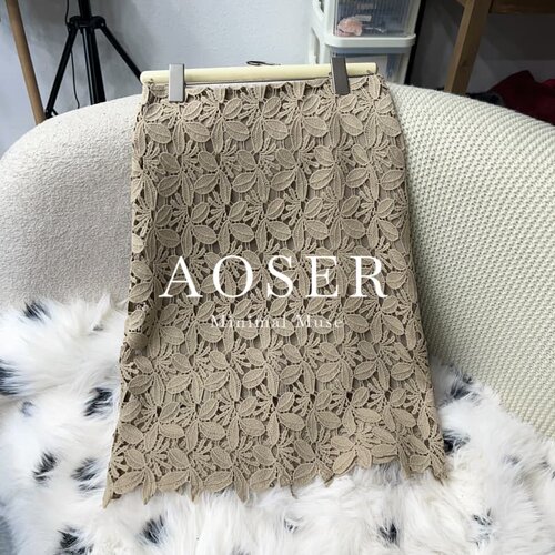 AOSER新款时尚气质休闲日常通勤轻奢感半身裙女装半裙7611