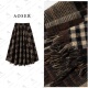 AOSER时尚 805 潮流百搭高腰流苏款 格子A型半身裙长裙女装