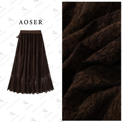 AOSER复古时尚百搭半身裙