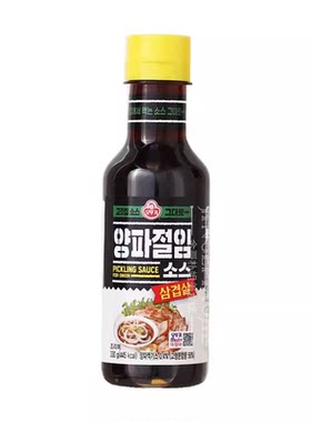 韩国进口不倒翁五花肉洋葱味蘸酱汁烧韩式烤肉小鱼蘸汁调味料蘸汁