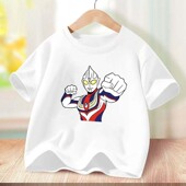 儿童短袖 爆款 衣服潮 t恤上衣025新款 咸蛋超人夏装 童装 男童夏季