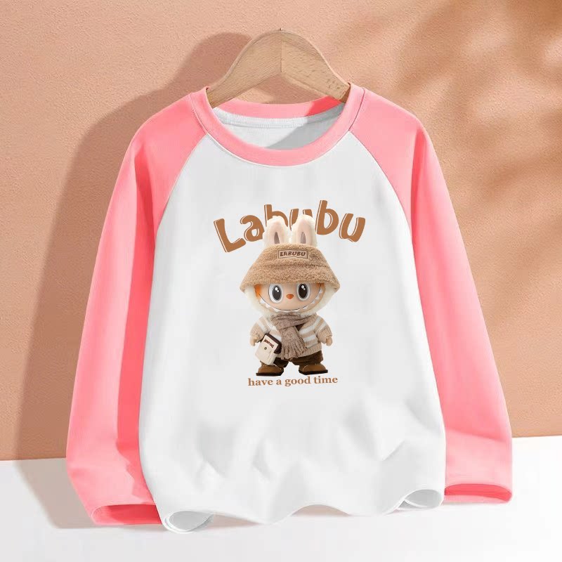 拉布布男女童100纯棉短袖t恤夏季2026新款洋气儿童半袖中小童上衣