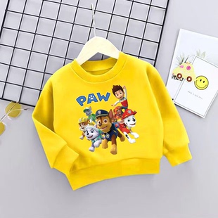 男女童卫衣秋冬汪汪队新款中大儿童加绒/不加绒网红上衣外套潮流