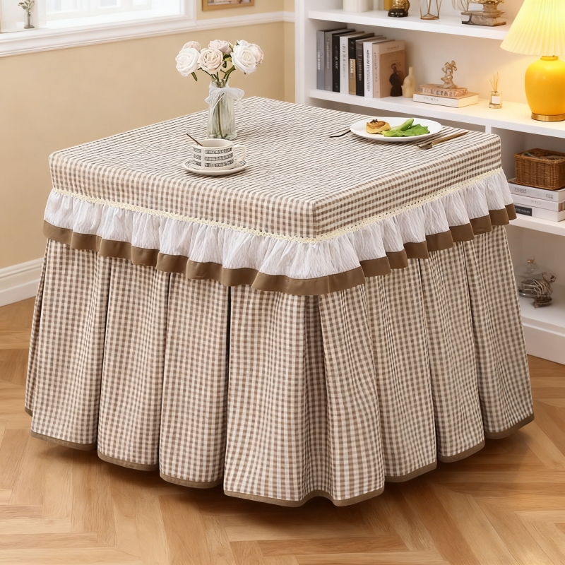 用料超足加厚复合型烤火罩套正方形电炉罩冬天保暖烤火被桌布罩子