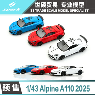 Spark  模型车 1/43 Alpine A110 Radicale 70 2025 预售 非现货