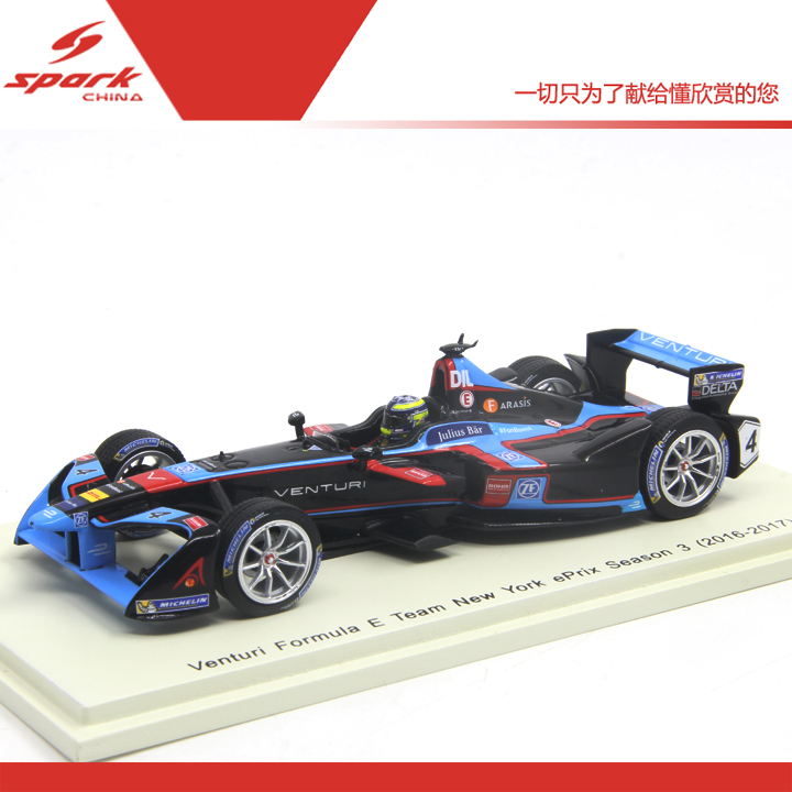 Spark 模型车1/43 S5906 Venturi Formula E #4 Rd10 纽约 2017 玩具/童车/益智/积木/模型 合金车/玩具仿真车/收藏车模 原图主图