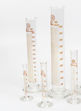 雷布斯 华鸥 过检玻璃量筒 玻璃量桶 10ml/25m/50m/100m/250m/500m/1000m/2000ml 1L 2L华欧玻璃量筒 过检