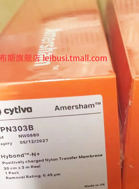 Cytiva/思拓凡 RPN303B Amersham Hybond-N+ 尼龙膜  30CMX3M 045um