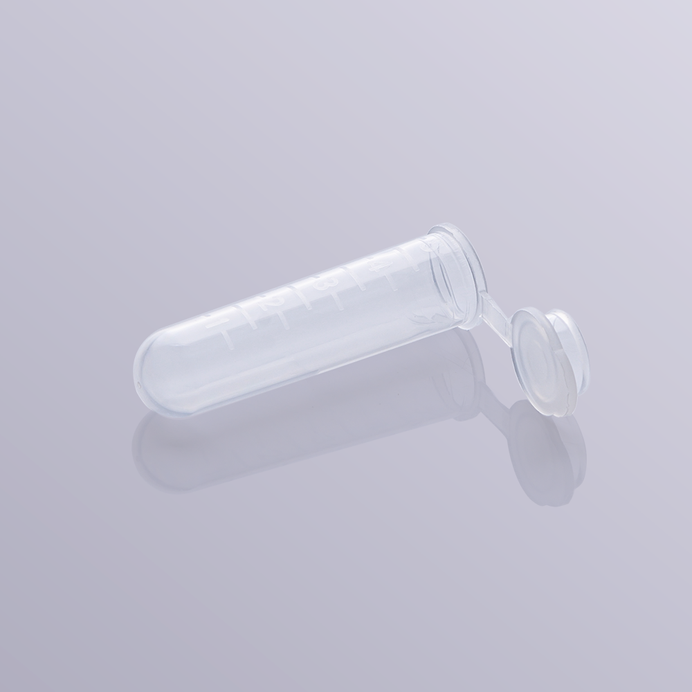 雷布斯 LABSEE 10-0503  5ml刻度 连盖圆底离心管 200个/包 样品管 EP管 种子瓶 13.5x53mm