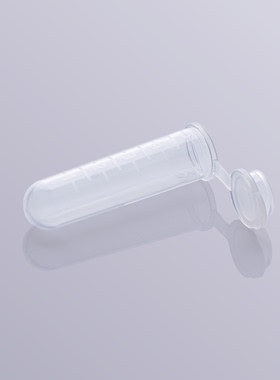 雷布斯 LABSEE 10-0503  5ml刻度 连盖圆底离心管 200个/包 样品管 EP管 种子瓶 13.5x53mm