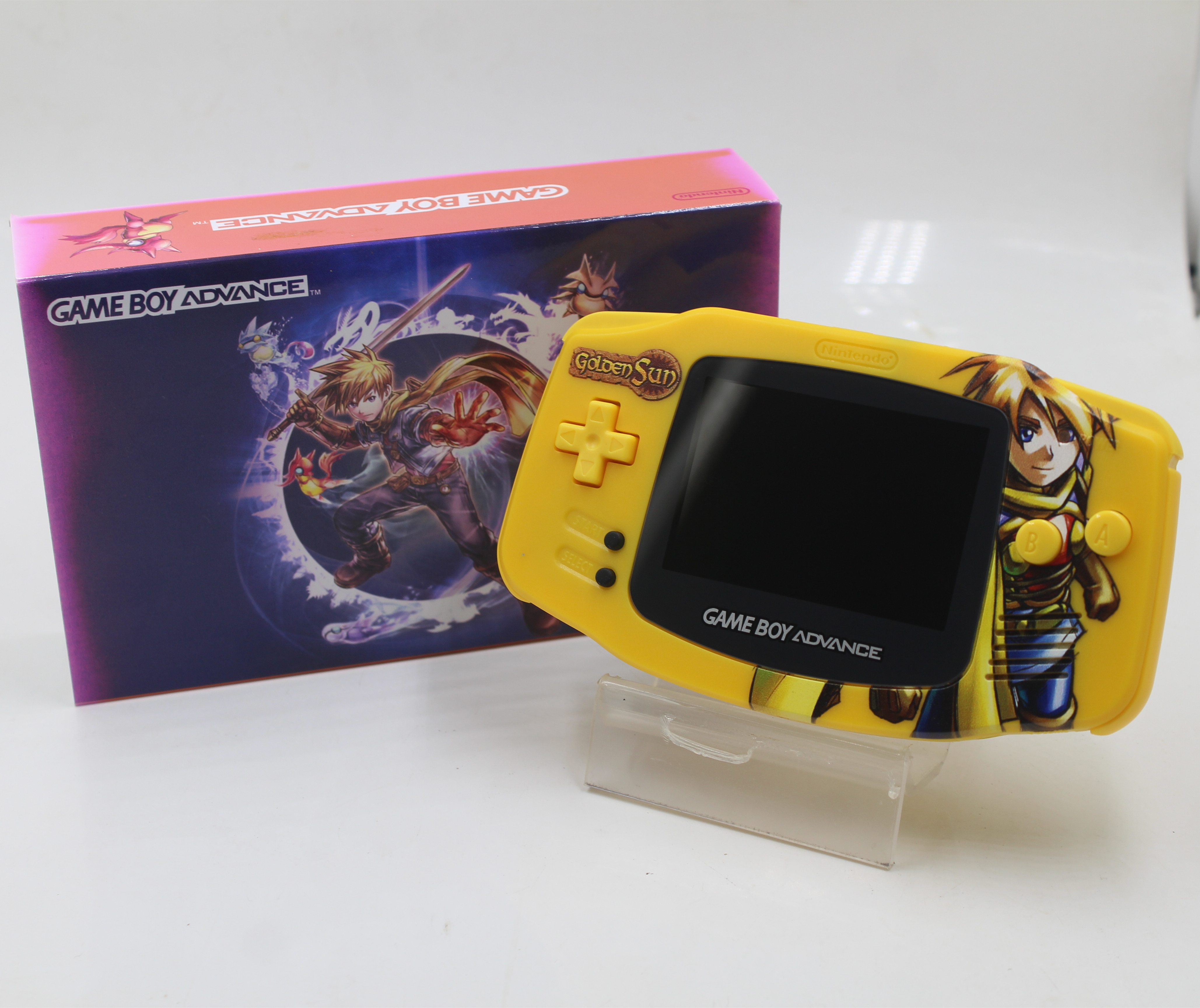 任天堂原装GAMEBOY GBA游戏机彩色掌上掌机GBA高亮黄金太阳限定