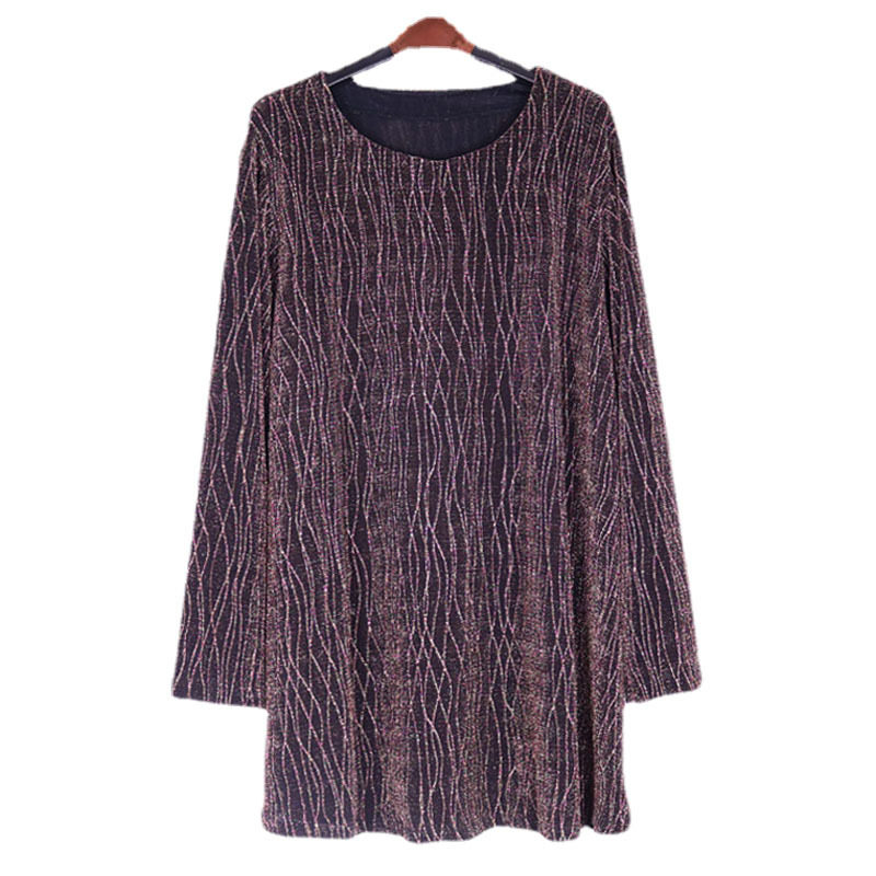 中年宽松打底衫胖老太太特大码春装胖妈妈上衣T恤中长款200斤春秋