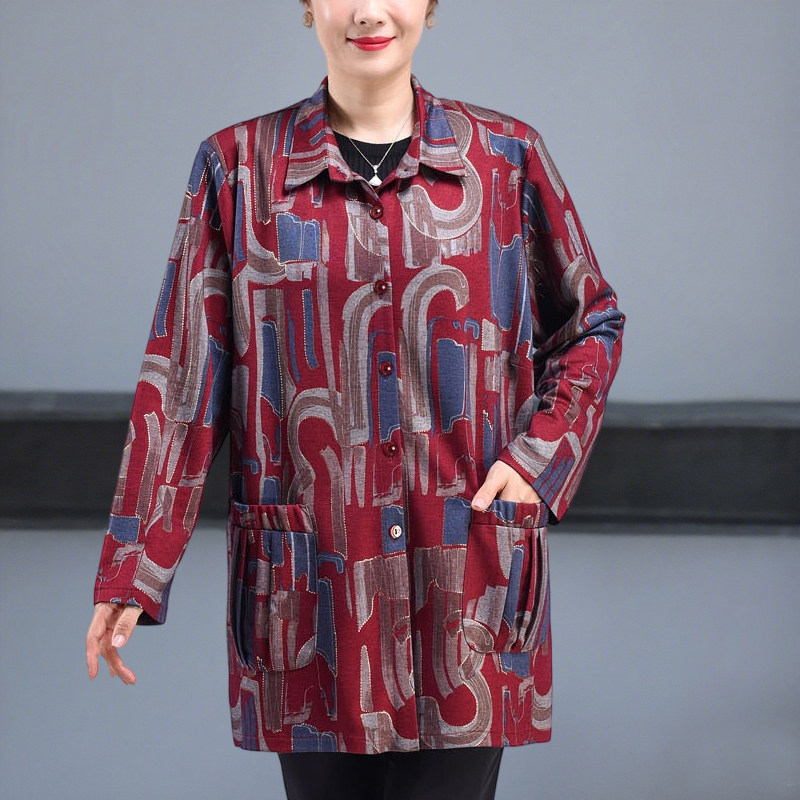 200斤胖奶奶洋气上衣中老年人宽松妈妈装加肥加大码女装衬衫春装