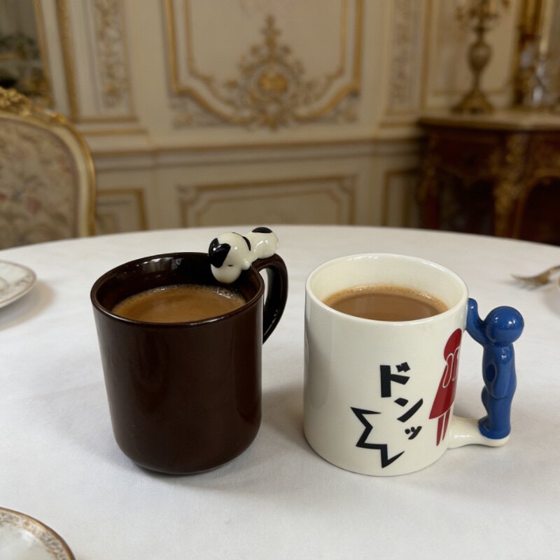 瑕疵特价出口尾单卡通高温贴花陶瓷可爱公仔咖啡杯水杯马克杯茶杯