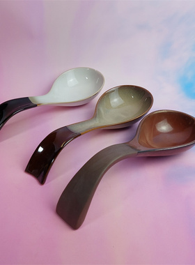 瑕疵特价 出口陶瓷sango个性条纹渐变勺子托小碗餐具家居用品厨房