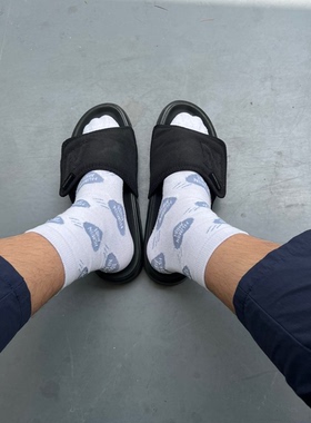 清仓NEW BALANCE NB拖鞋 全黑休闲沙滩拖鞋情侣款男女SD2152CBB