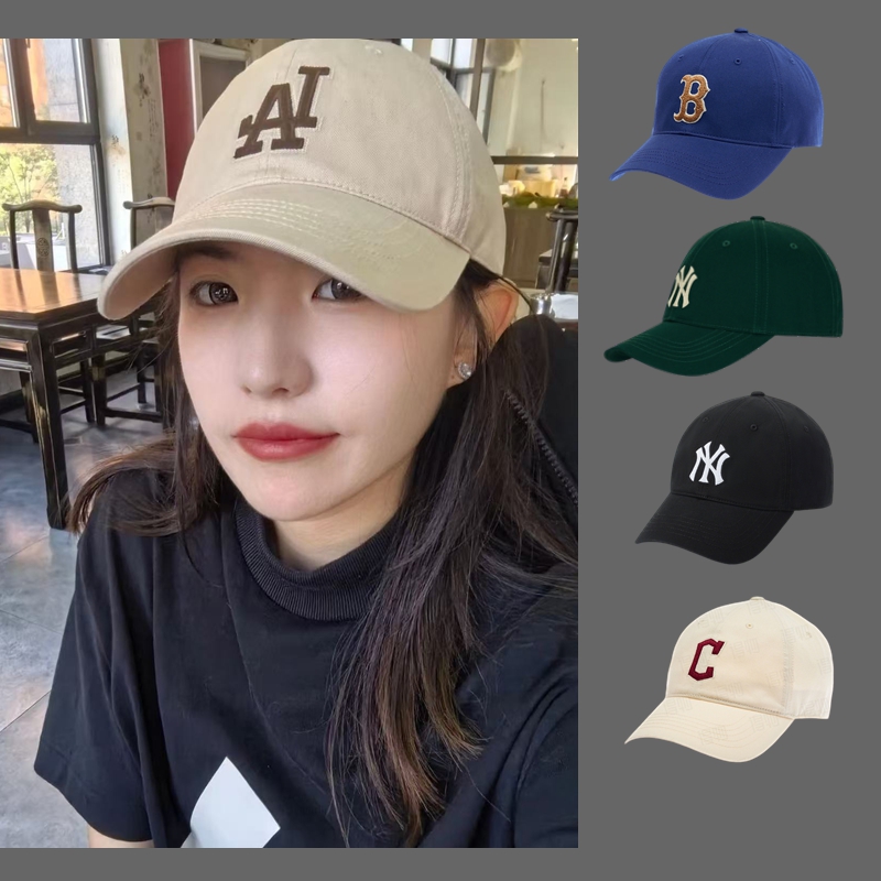 韩国MLB帽子25春夏新款鸭舌帽刺绣大标防晒休闲运动男女款棒球帽
