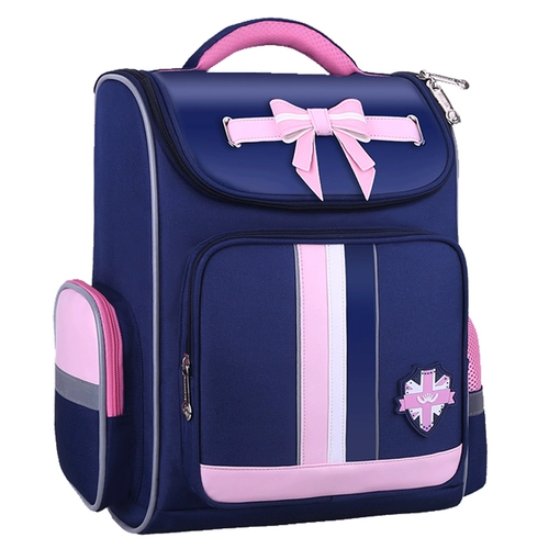 Детский милый школьный рюкзак для принцессы со сниженной нагрузкой, 1-3-5-4-6 года, защита позвоночника