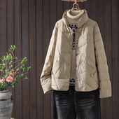 新款 宽松显瘦轻薄短款 羽绒服女保暖大码 2025冬季 妈妈外套反季 清仓