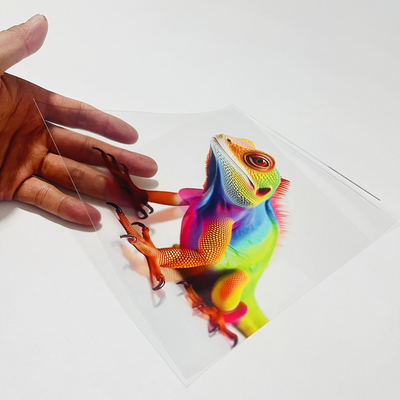 高透明膜超透片塑料PET打印喷绘印刷写真高清UV定制无背胶软胶片