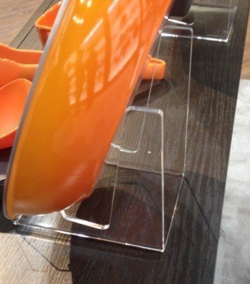 锅架 亚克力 展示架 平底锅架盘子厨房用具展示架 盘子架超市展架