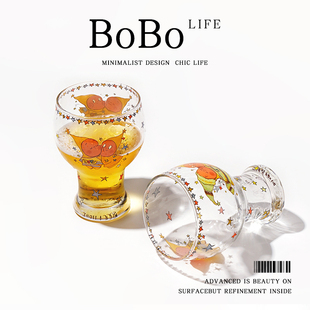 「BOBO」星星人啤酒杯大容量玻璃杯扎啤杯高颜值2024新款 精酿杯