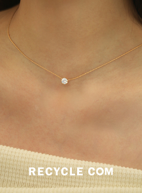 RECYCLE / 一滴锆石锁骨链 日韩ins轻奢温柔百搭简约气质日常项链