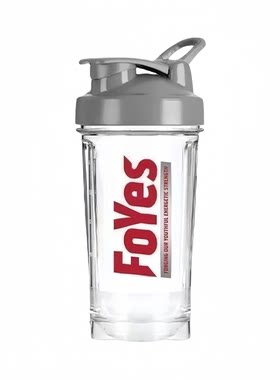 Foyes摇摇杯运动便携蛋白粉奶昔带刻度大容量高颜值夏天透明水杯