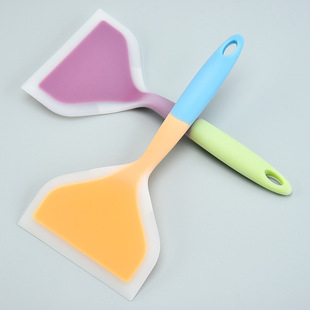 厨房用具硅胶宽口玉子烧锅铲 Silicone Pancake Spatula Turner