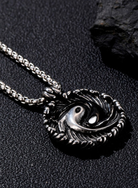 道家文化太极阴阳双鱼吊坠