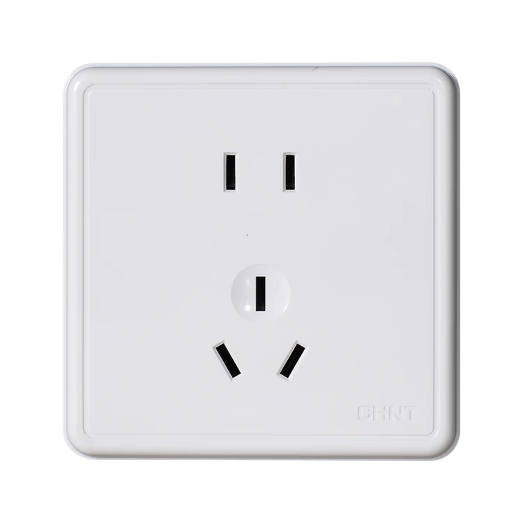 正泰开关插座86型NEW1C系列NEW1-C11100明装五孔插座明装电源插座